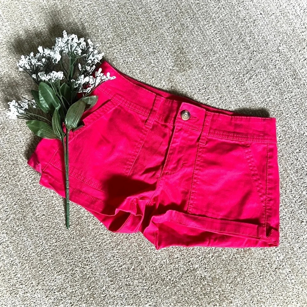 Arizona Hot Pink Corduroy Shorts - Size 0